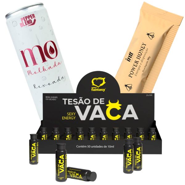 Kit Energia e Desejo Máximo – Tesão de Vaca + Revoada + Power Honey