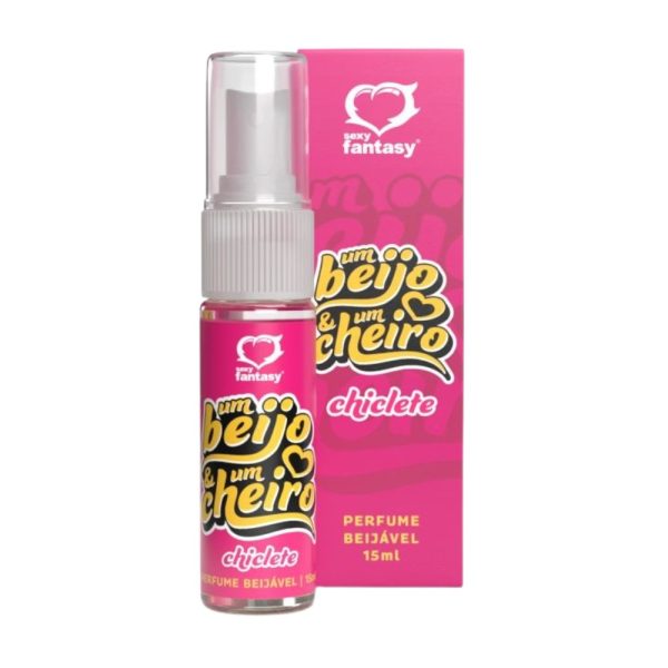 Perfume Beijável Chiclete 15ml | Um Beijo e Um Cheiro