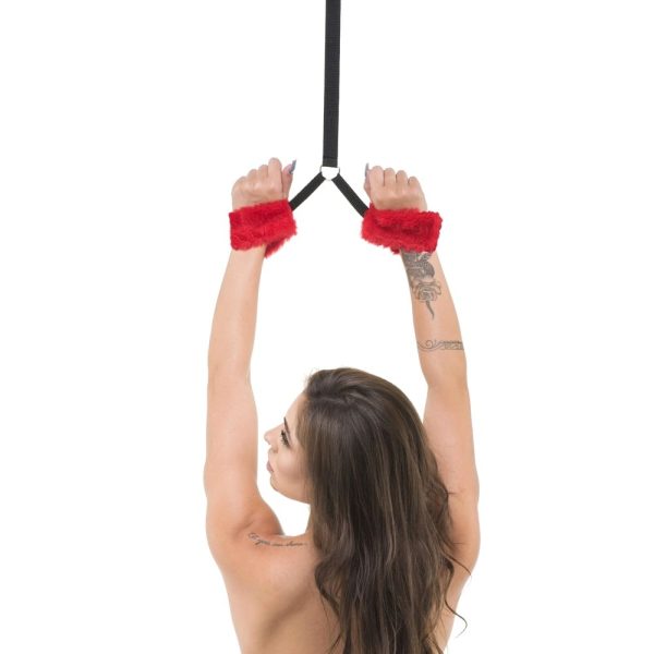 Amarras de Porta com Algema de Pelúcia - Sexy Fantasy