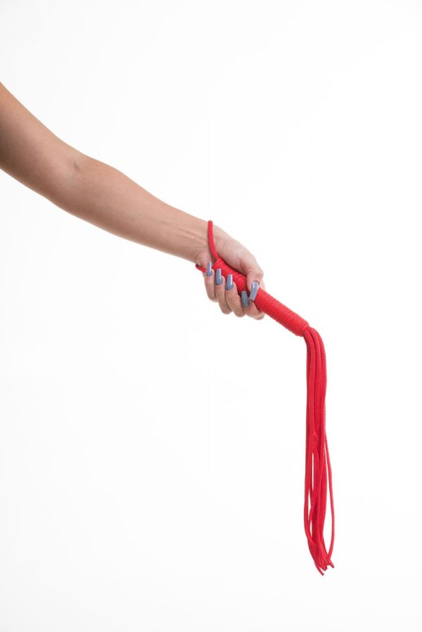 Chicote vermelho em cordas linha sado sexy fantasy