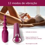 Love Stick - Vibrador e estimulador de Clítoris com Duas Capas Estimuladoras - Imagem 5