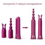 Love Stick - Vibrador e estimulador de Clítoris com Duas Capas Estimuladoras - Imagem 8