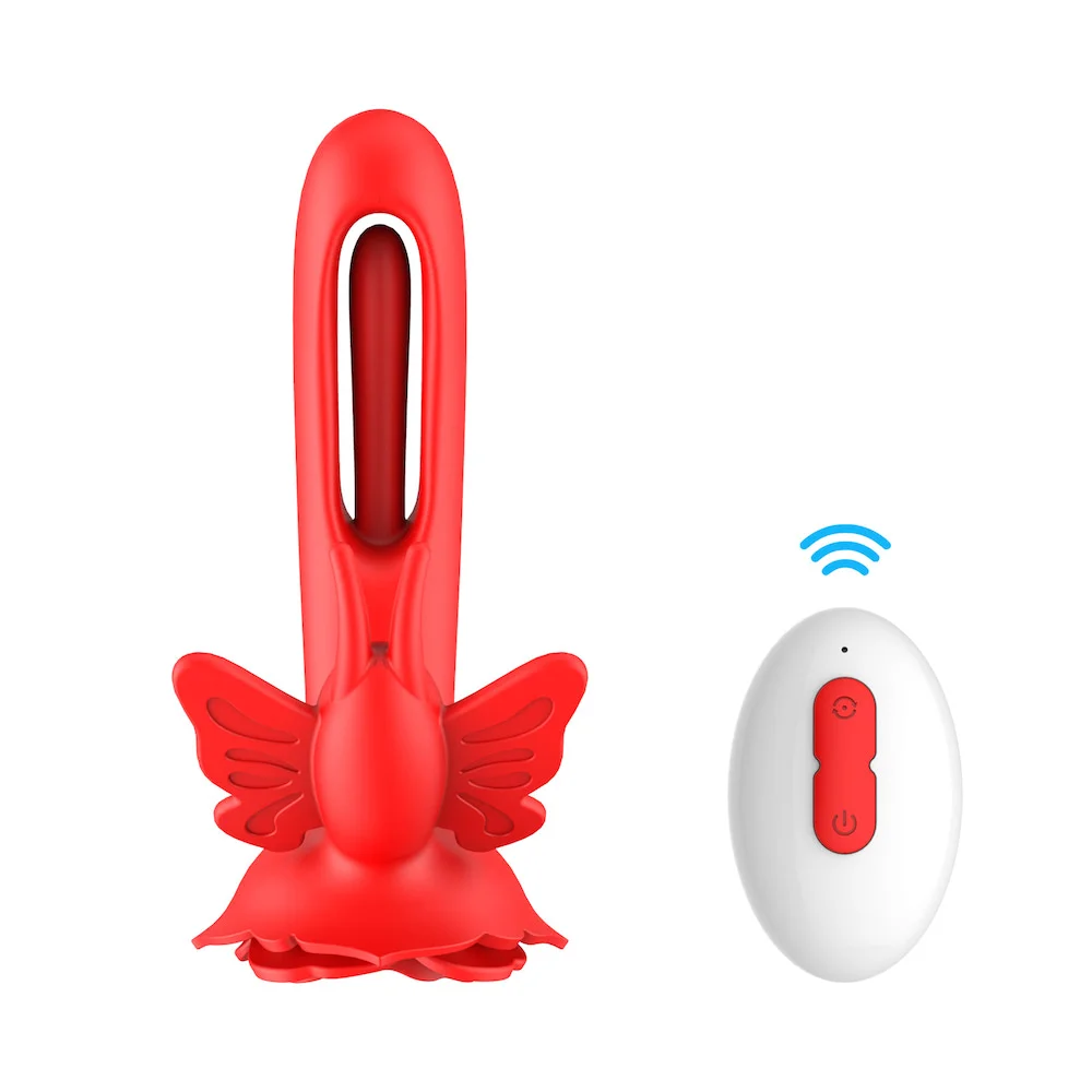 Vibrador ponto g butterfly com 9 modos de vibração com 2 motores  Olena  Imagem 3