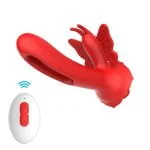 Vibrador ponto g butterfly com 9 modos de vibração com 2 motores - Olena - Imagem 5