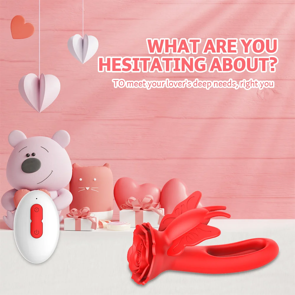 Vibrador ponto g butterfly com 9 modos de vibração com 2 motores  Olena  Imagem 14