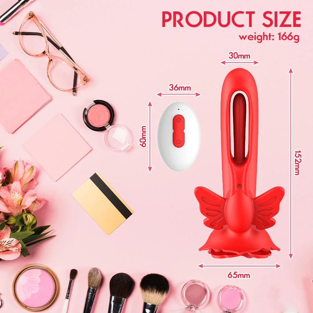Vibrador ponto g butterfly com 9 modos de vibração com 2 motores  Olena  Imagem 13