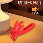 Vibrador ponto g butterfly com 9 modos de vibração com 2 motores - Olena - Imagem 12