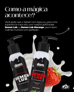 Splash - Pênis de borracha Que Ejacula 14,5x4cm Marrom Com Cinta Strap On - Imagem 7