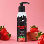 Lubrificante íntimo semelhante ao sêmen à base d' água com sabor de morango - Dom semen lub 100 ml