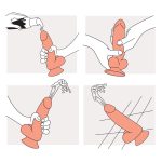 Cinta peniana Strap On Com Pênis Que Ejacula 14,5x4cm Splash - Imagem 3