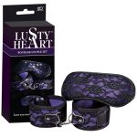 Lusty heart - Vendas para os olhos e amarras bondage couple set Lilas e Preto