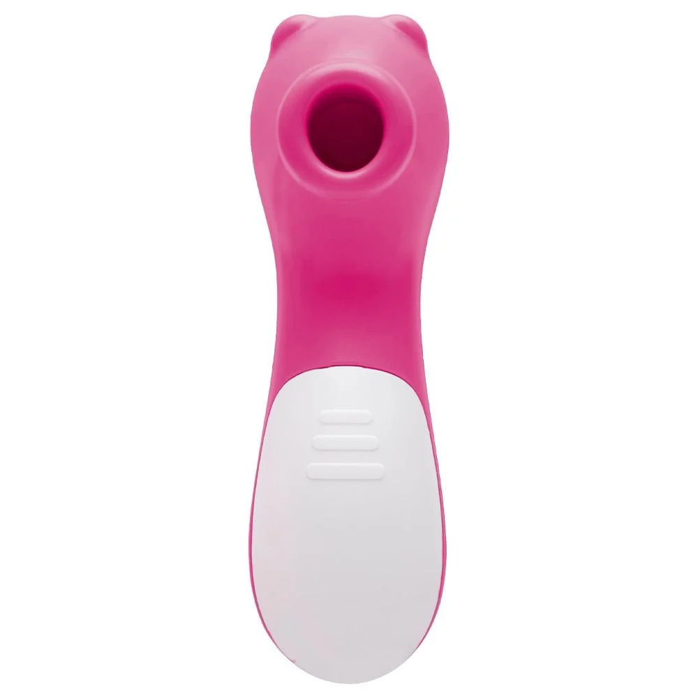 Estimulador de Clitóris Liso em Formato de Urso com 10 Modos de Pulsação na cor pink  Imagem 3