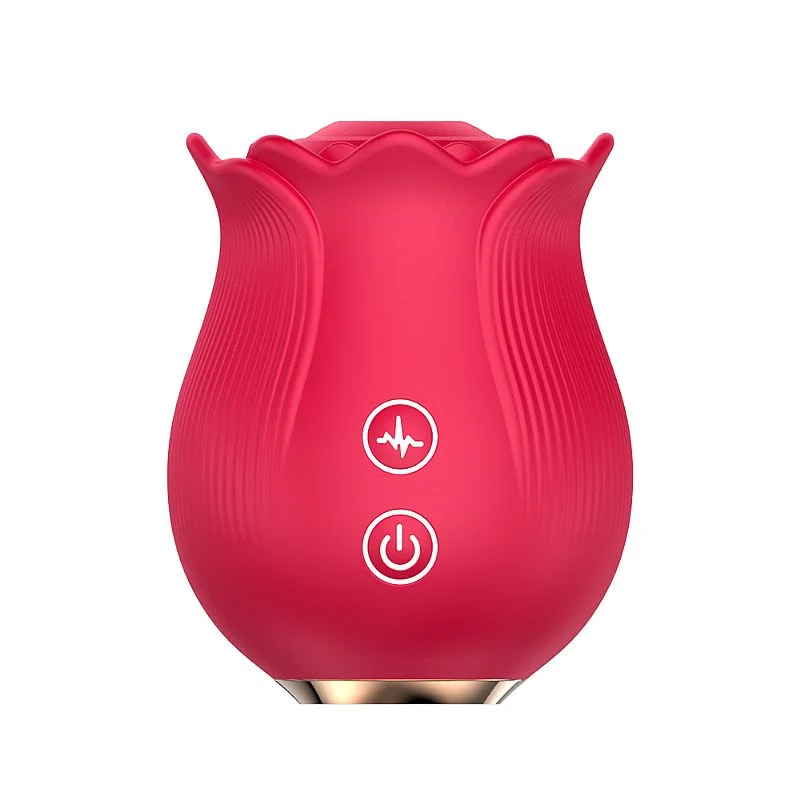 Vibrador em formato de Rosa Estimuladora de Clitóris com Pulsação  Ruby  Imagem 3