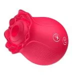 Vibrador em formato de Rosa Estimuladora de Clitóris com Pulsação - Ruby - Imagem 5