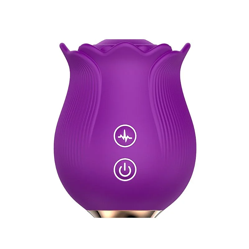 Vibrador em formato de Rosa Estimuladora de Clitóris com Pulsação  Ruby  Imagem 2