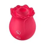 Vibrador em formato de Rosa Estimuladora de Clitóris com Pulsação - Ruby - Imagem 8