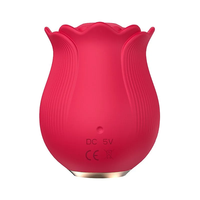 Vibrador em formato de Rosa Estimuladora de Clitóris com Pulsação  Ruby  Imagem 7