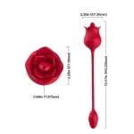 Vibrador Duplo Flexível em Formato de Rosa com 10 modos de vibração - Imagem 5