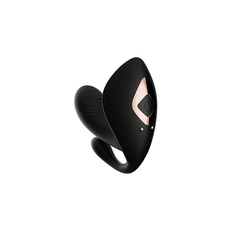 Vibrador de Ponto G com Plug Anal 7 funções de vibração preto  Dibe  Imagem 2