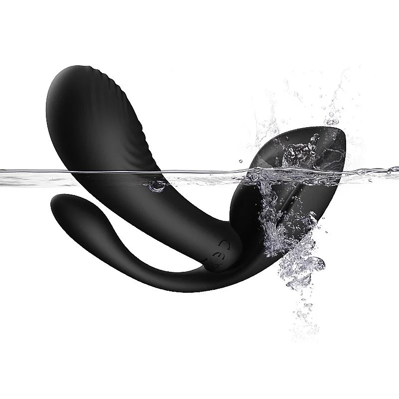 Vibrador de Ponto G com Plug Anal 7 funções de vibração preto  Dibe  Imagem 4