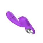 Vibrador Feminino com Estímulo Duplo Ponto G e Clitóris 10 Modos de Vibração USB Silicone Premium Roxo - Imagem 6