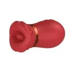 Simulador de sexo oral com formato de boca,10 modos de vibração estímulos 10 modos de sucção - Imagem 2