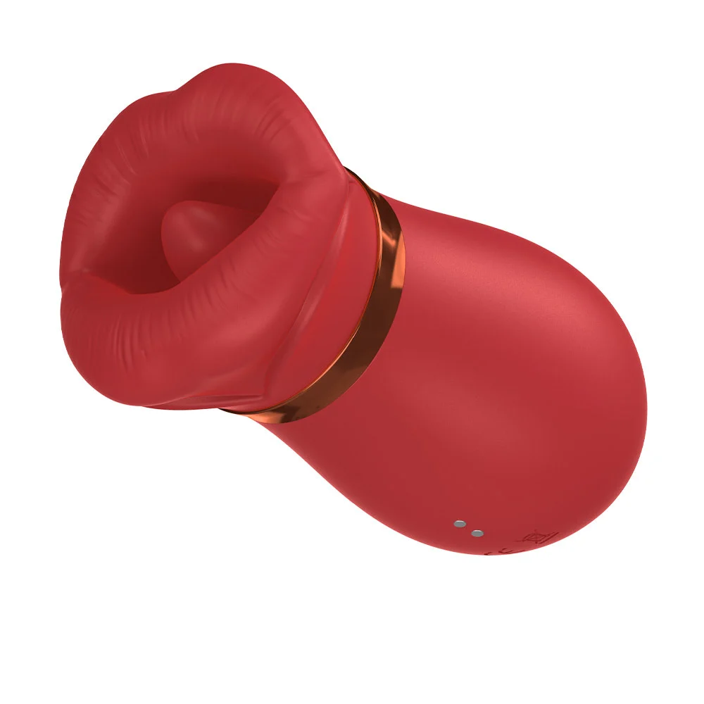 Simulador de sexo oral com formato de boca,10 modos de vibração estímulos 10 modos de sucção  Imagem 4