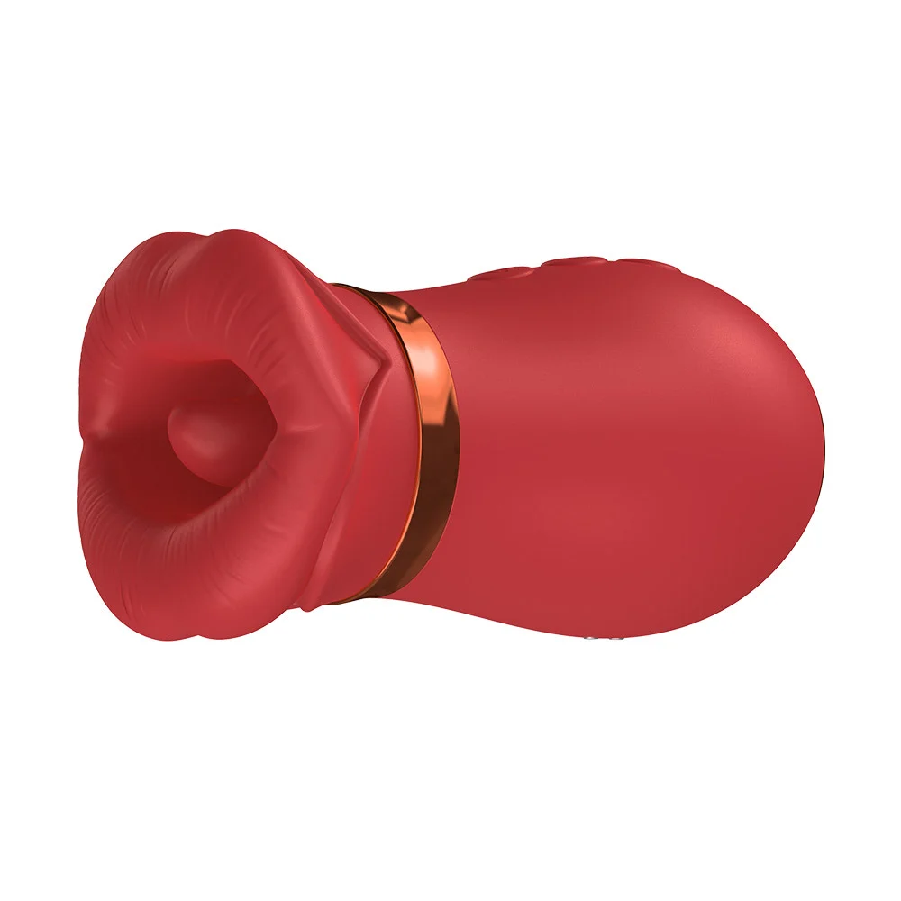 Simulador de sexo oral com formato de boca,10 modos de vibração estímulos 10 modos de sucção  Imagem 8