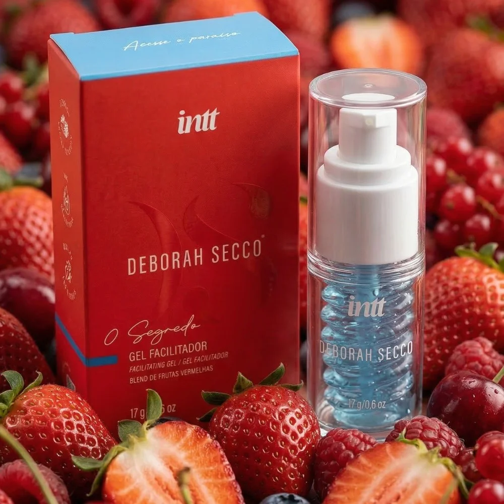 Gel Facilitador Anal O Segredo com Aroma de Frutas Vermelhas Intt Cosméticos + Deborah Secco 17g  Imagem 2