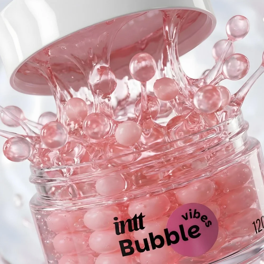 Intt Bubble Vibes Gel Deslizante com Esferas de Ativação Térmica e Vibratória Chiclete | 120g  Imagem 3