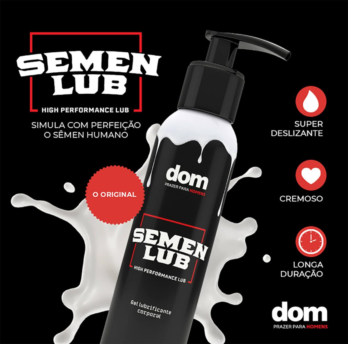 Semen Lub Tradicional  Gel Lubrificante Que Imita o Semen Humano  Imagem 3