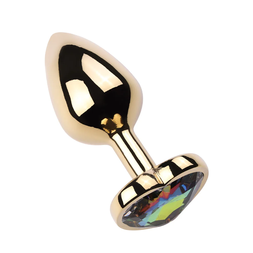 Plug Anal Pequeno Aço Dourado Coração  Imagem 10