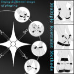 Kit de Bondage Conjunto de 9 Kits de Restrições BDSM para Sexo e Bondage para Mulheres - Imagem 10