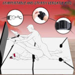 Kit de Bondage para cama - Sling,Algemas,Algemas Cruzadas,Venda,Cócegas,Penas - Imagem 11
