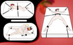 Kit de Bondage para cama - Sling,Algemas,Algemas Cruzadas,Venda,Cócegas,Penas - Imagem 14