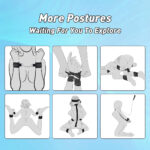 Kit de Brinquedos Sexuais BDSM Bondage com Corrente de Tração e Venda - Imagem 10
