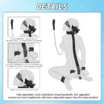 Kit de Brinquedos Sexuais BDSM Bondage com Corrente de Tração e Venda - Imagem 9