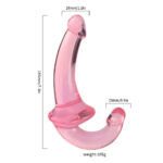Pênis Dildo Duplo Strapless 20x3,3x2,6cm - Imagem 15