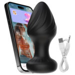 Plug Anal Vibratório com Controle por Aplicativo à Distância - 9 Funções em Silicone Macio - Imagem 4