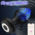 Plug Anal Vibratório com Controle por Aplicativo à Distância - 9 Funções em Silicone Macio - Imagem 5