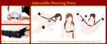 Kit de Bondage Sexual 7 em 1 - Conjunto Completo de Algemas e Acessórios - Imagem 9