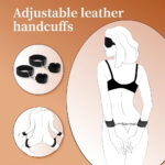 Kit BDSM Algemas de Pulso e Coxa - Conjunto de Restrição para Bondage - Imagem 18