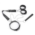 Kit Bondage de Imobilização com Corrente de Tração - Coleira e Algemas - Imagem 10