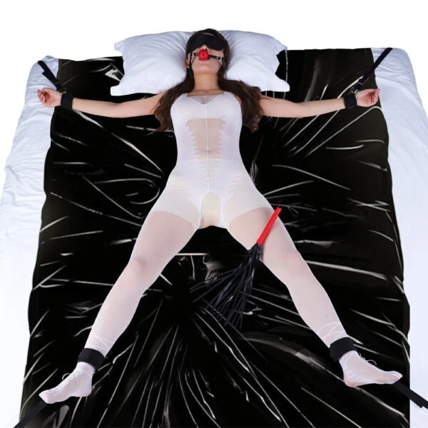 Kit Bondage para Cama com Lençol Impermeável e Sistema de Restrição