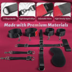 Conjunto de Bondage Profissional 8 em 1 - Kit de Imobilização Total Ajustável - Imagem 14