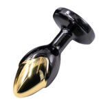 Plug Anal de Luxo Bicolor com Pedra Acrílica - Tamanho P - Imagem 2