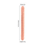 Dildo Duplo Realístico 33,5cm - Estimulação Dupla e Versatilidade - Imagem 3