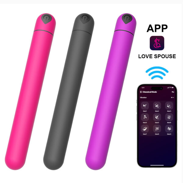 Vibrador Bullet Wireless com 10 modos de vibração e com Controle Via App