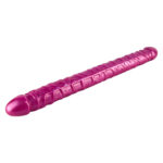 Pênis Dildo Duplo 43x4cm formato realístico com glande e texturas - Imagem 3