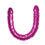 Pênis Dildo Duplo 43x4cm formato realístico com glande e texturas - Imagem 8